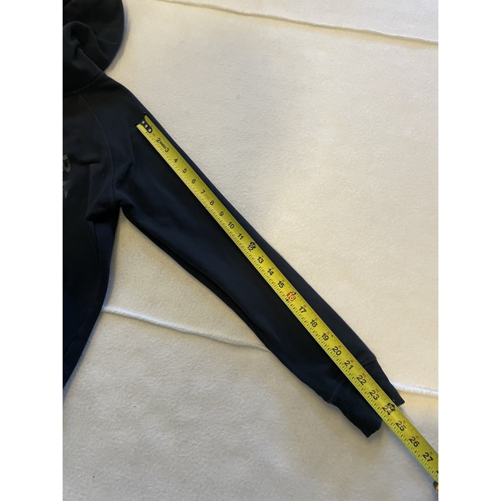 GYMSHARK Hoodie Men's Size Small Pull Over Black Athletic Sweatshirt Gym Logo - Picture 5 of 7